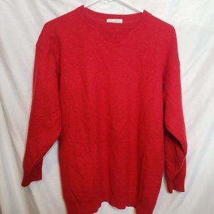 Vintage Neiman Marcus Exclusive Cashmere Sweater 2000s Red Medium